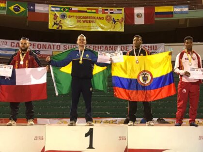 Lutadores de Balneário Camboriú conquistam o ouro no Sul-Americano de Kung Fu na Bolívia