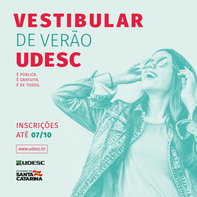 Inscrições do Vestibular de Verão 2020 da Udesc ficam abertas até segunda à noite