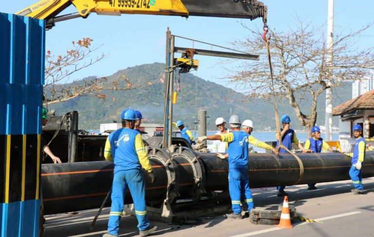 Novo Emissário Pressurizado de Esgoto de Balneário Camboriú já está em operação