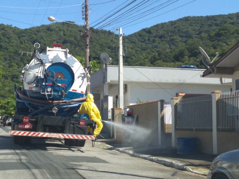 Bairro das Nações recebe sanitização para combater o coronavírus