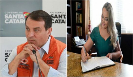 Daniela Reinehr rompe com governador, mas se mantém no cargo de vice