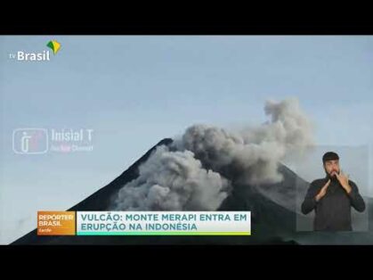 Monte Merapi entrou erupção na Indonésia  hoje