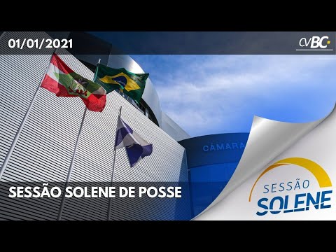 01/01/21 – Sessão Solene de Posse de Prefeito, Vice-prefeito e Vereadores