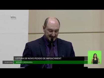 É Notícia – Parlamento aceita segundo pedido de impeachment de governador e vice – 03/09/20