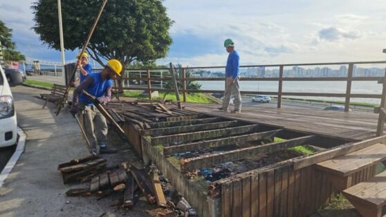 Prefeitura reconstrói mirante da Beira-Mar Norte