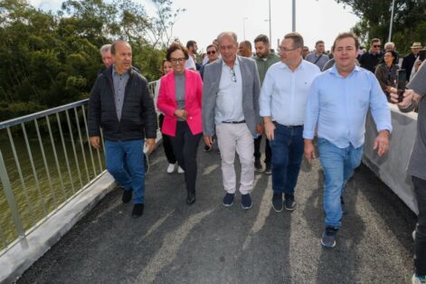 Governador inaugura nova ponte sobre o Rio Cubatão em Palhoça