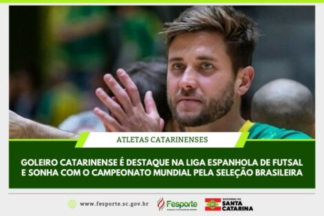 Carlos Espíndola fala sobre expectativa para representar SC no mundial de futsal