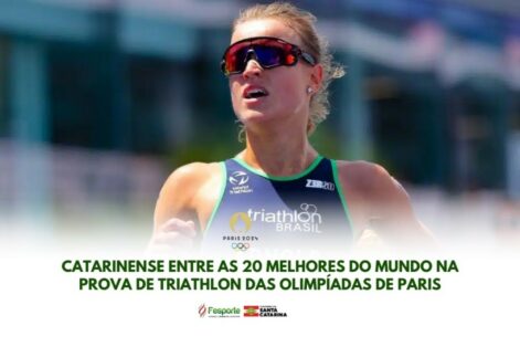 Catarinense é a melhor classificada entre as brasileiras na prova de triathlon dos Jogos Olímpicos