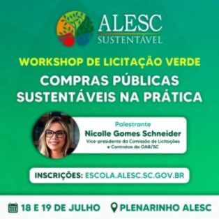 Evento vai tratar de sustentabilidade nas compras públicas