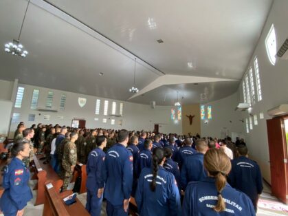 Corpo de Bombeiros Militar de Santa Catarina celebra a Páscoa dos Militares