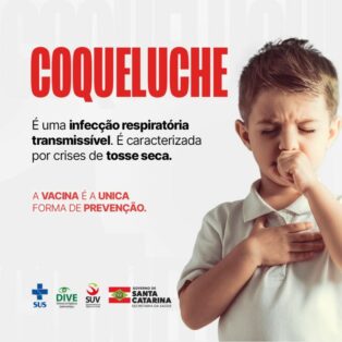 Saúde alerta sobre a importância da vacinação para a prevenção da coqueluche