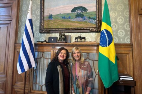 Vice-governadora de Santa Catarina tem encontro com a vice-presidente do Uruguai