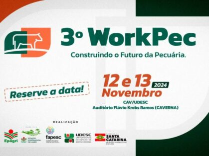 3º Workshop de Ciência e Inovação em Pecuária abre inscrições para submissão de trabalhos