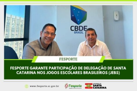 Governo do Estado garante participação de delegação catarinenses nos Jogos Escolares Brasileiros