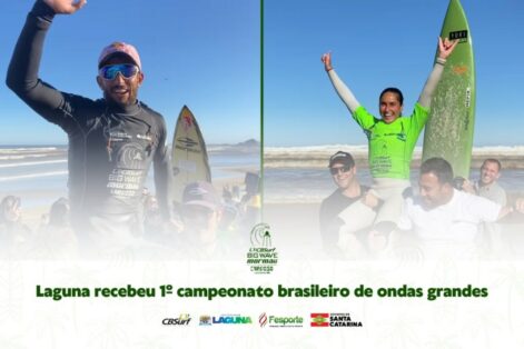 Conhecidos os campeões do primeiro campeonato brasileiro de ondas grandes em Laguna