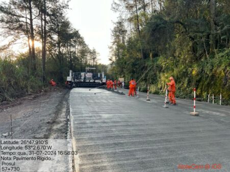 Obras de restauração da SC-160 entre Bom Jesus do Oeste e Pinhalzinho estão 40% concluídas