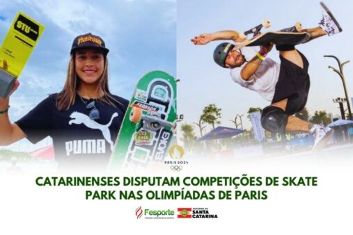 Skate catarinense em ação com Pedro Barros e Isadora Pacheco nos Jogos Olímpicos de Paris