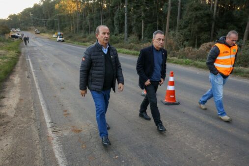 Estrada Boa: governador vistoria obras da SC-355 entre Catanduvas e Água Doce, no Meio-Oeste