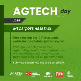 AgTech Day 2024 abre inscrições para soluções inovadoras no agro