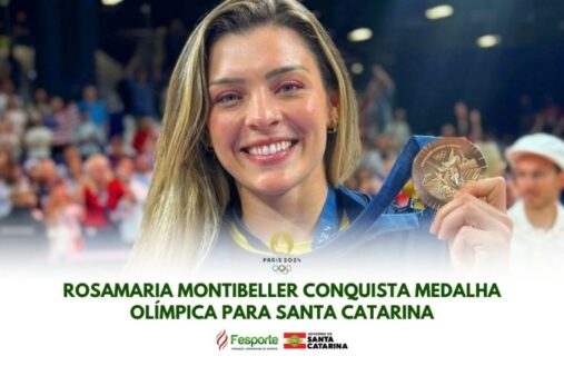 Embaixadora dos Jogos Escolares de Santa Catarina conquista medalha nas Olimpíadas de Paris