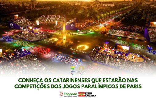 Contemplados do Bolsa Atleta integram delegação catarinense nos Jogos Paralímpicos de Paris