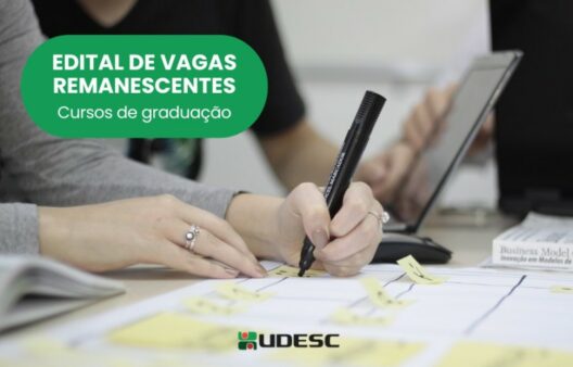 Udesc abre inscrições para vagas remanescentes em cursos presenciais de graduação