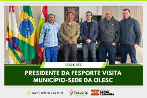 Presidente da Fesporte visita município-sede da Olesc