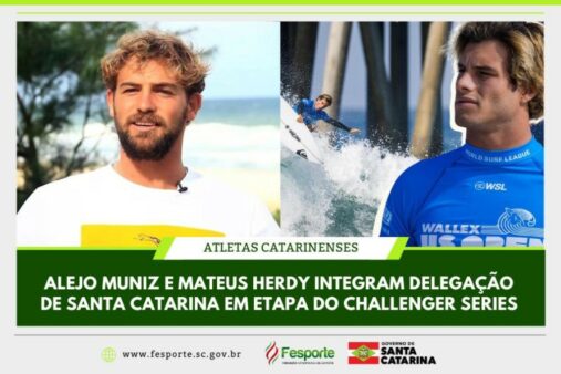 Surfistas catarinenses estão na disputa do Challenger Series na Califórnia