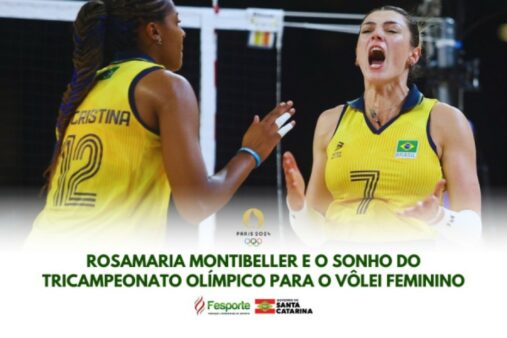 Catarinense Rosamaria Montibeller é destaque do vôlei brasileiro nas Olimpíadas de Paris