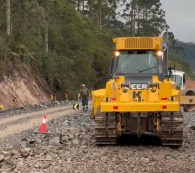 Obras na Serra do Corvo Branco avançam em Urubici e em Grão Pará