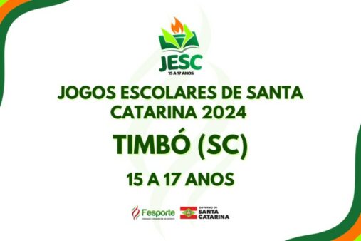 Timbó recebe etapa estadual dos Jogos Escolares de Santa Catarina a partir do dia 9 de agosto