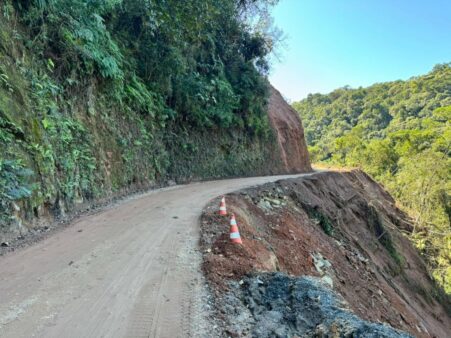 Rodovia em Major Gercino será interditada para obras de recuperação