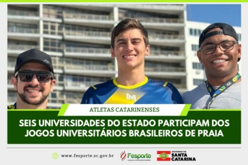 Seis universidades catarinenses participam dos Jogos Universitários Brasileiros de Praia