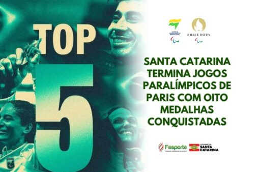 Catarinenses participam de campanha histórica do Brasil nos Jogos Paralímpicos de Paris