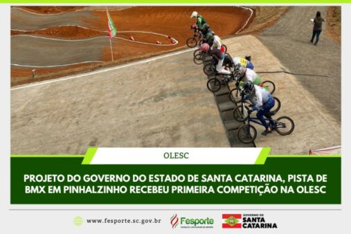 Pista de BMX construída com recursos do Estado é legado da Olesc para atletas da região Oeste