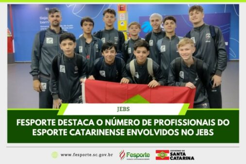 Atletas catarinenses começam a embarcar para disputa dos Jogos Escolares Brasileiros