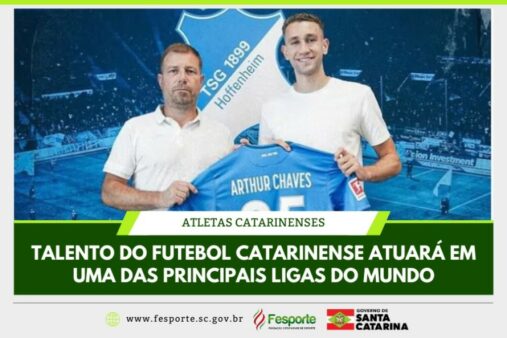 Catarinense Arthur Chaves inicia trajetória no futebol da Alemanha