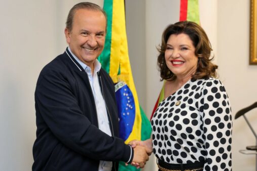 Jorginho Mello se licencia e transmite o cargo para a vice-governadora Marilisa Boehm