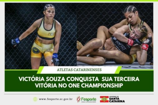 Atleta catarinense de MMA brilha em edição do One Championship nos Estados Unidos