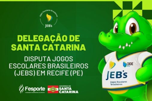 Santa Catarina participa dos Jogos Escolares Brasileiros em Recife