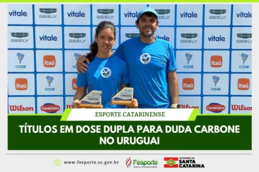 Atleta destaque do tênis brasileiro conquista títulos de dois torneios no Uruguai