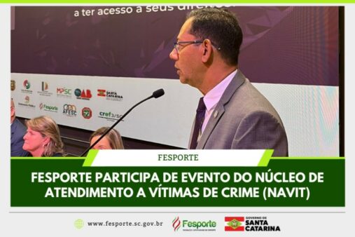 Fesporte participa de campanha do Ministério Público de Santa Catarina que combate a violência no esporte