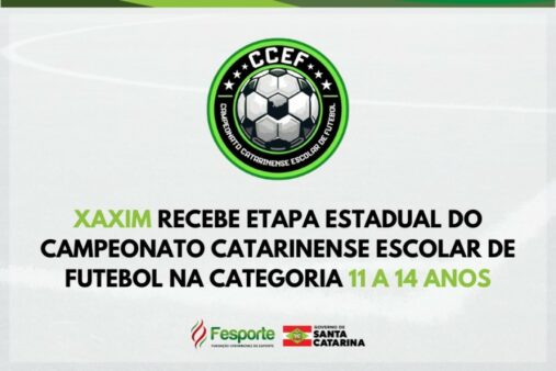 Xaxim recebe etapa estadual do Campeonato Catarinense Escolar de Futebol na categoria 11 a 14 anos