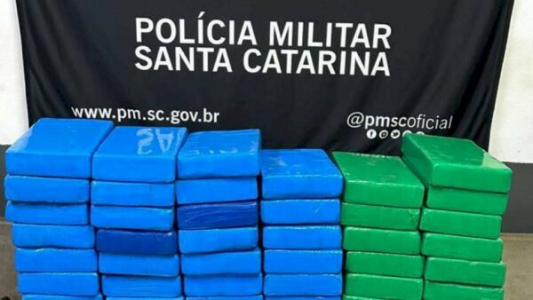 Polícia Militar apreende 98 quilos de cocaína em Orleans