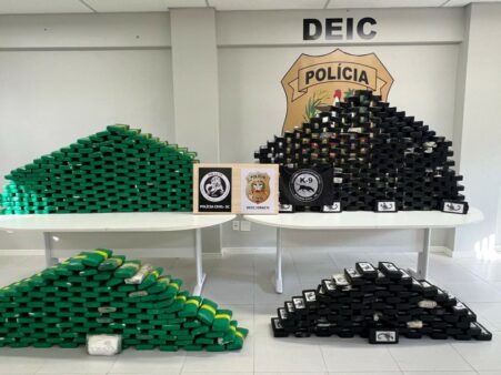 Polícia Civil apreende 700 quilos de drogas em Santo Amaro da Imperatriz na Grande Florianópolis