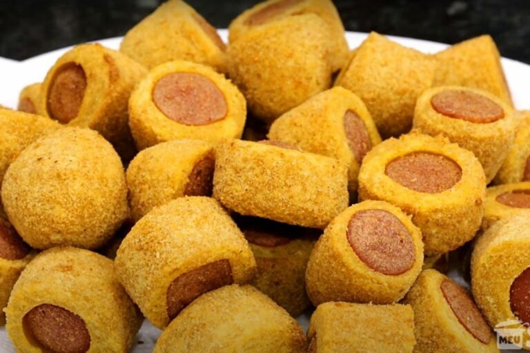 Receitas de Enroladinho de Salsicha Frito: Crocante e Delicioso