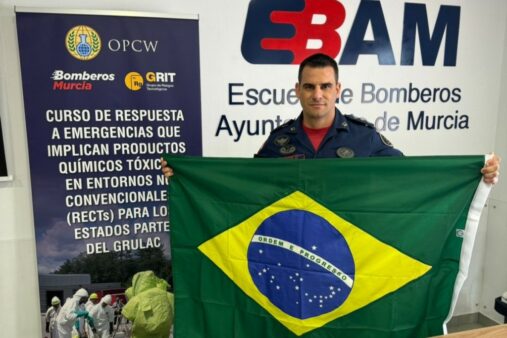 Bombeiro militar de Santa Catarina participa de curso de emergências com substâncias tóxicas na Espanha