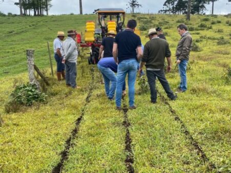 Epagri, agricultores e indústria se unem para desenvolver máquina de implantação de mudas de pastagens