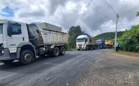 Barragem de Ituporanga recebe as primeiras máquinas para a reforma