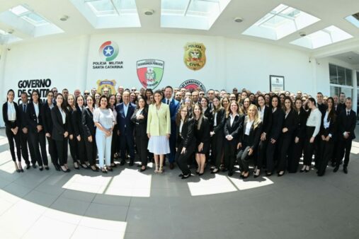 Governador Jorginho Mello participa da formatura de 100 novos agentes de perícia em Santa Catarina